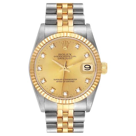 rolex datejust 31 stainless steel & yellow gold 68273 w6311|rolex datejust 31 price malaysia.